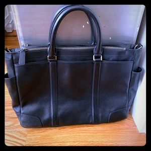Coach briefcase / black bag